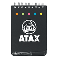 Spiral Jotter With Sticky Notes, Flags & Pen Spiral (Pack of 100) Spiral Jotter With Sticky Notes, Flags & Pen Spiral (Pack of 100)
