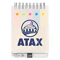 Spiral Jotter With Sticky Notes, Flags & Pen Spiral (Pack of 100) Spiral Jotter With Sticky Notes, Flags & Pen Spiral (Pack of 100)