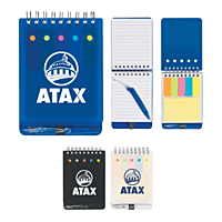 Spiral Jotter With Sticky Notes, Flags & Pen Spiral (Pack of 100) Spiral Jotter With Sticky Notes, Flags & Pen Spiral (Pack of 100)