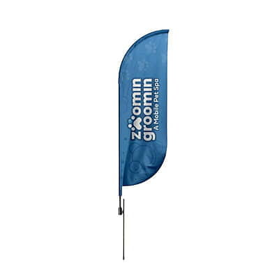 9ft Full Color Feather Flag, Double-Sided 