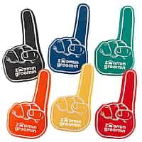Imprinted 16" Foam Number #1 Hand (Pack of 50) Imprinted 16" Foam Number #1 Hand (Pack of 50)