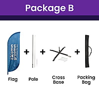 9ft Full Color Feather Flag, Double-Sided 9ft Full Color Feather Flag, Double-Sided